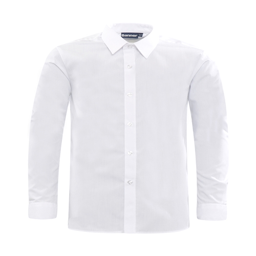 Uniform – Shirt Boys White Long-Sleeve Shirt ‘2 Pack’ – Schooldays ...